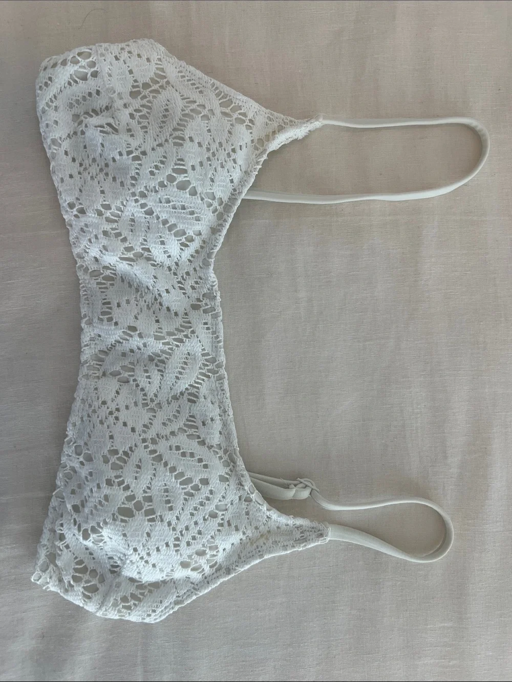 White Lace Bralette Bikini - Women’s Swimwear